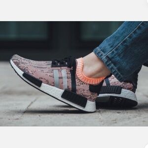 Women’s Adidas NMD R1 Pink Glitch Sneakers